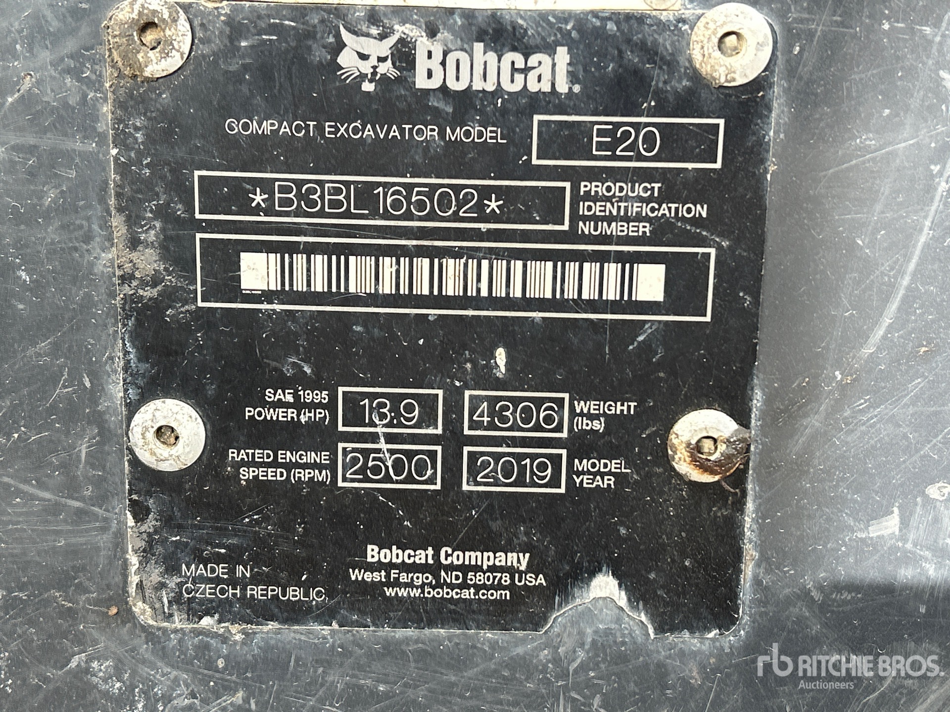 2019 Bobcat E20