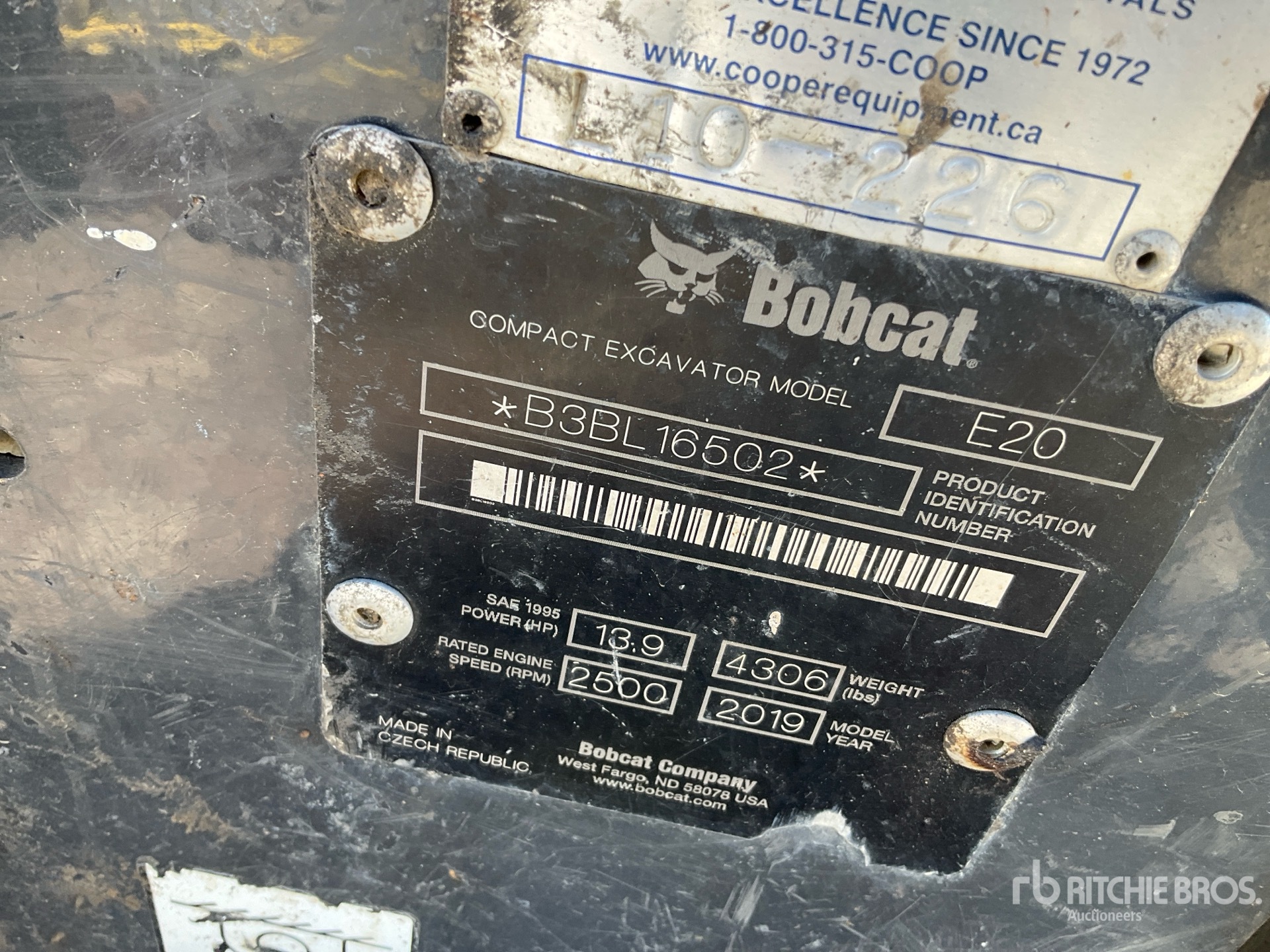 2019 Bobcat E20