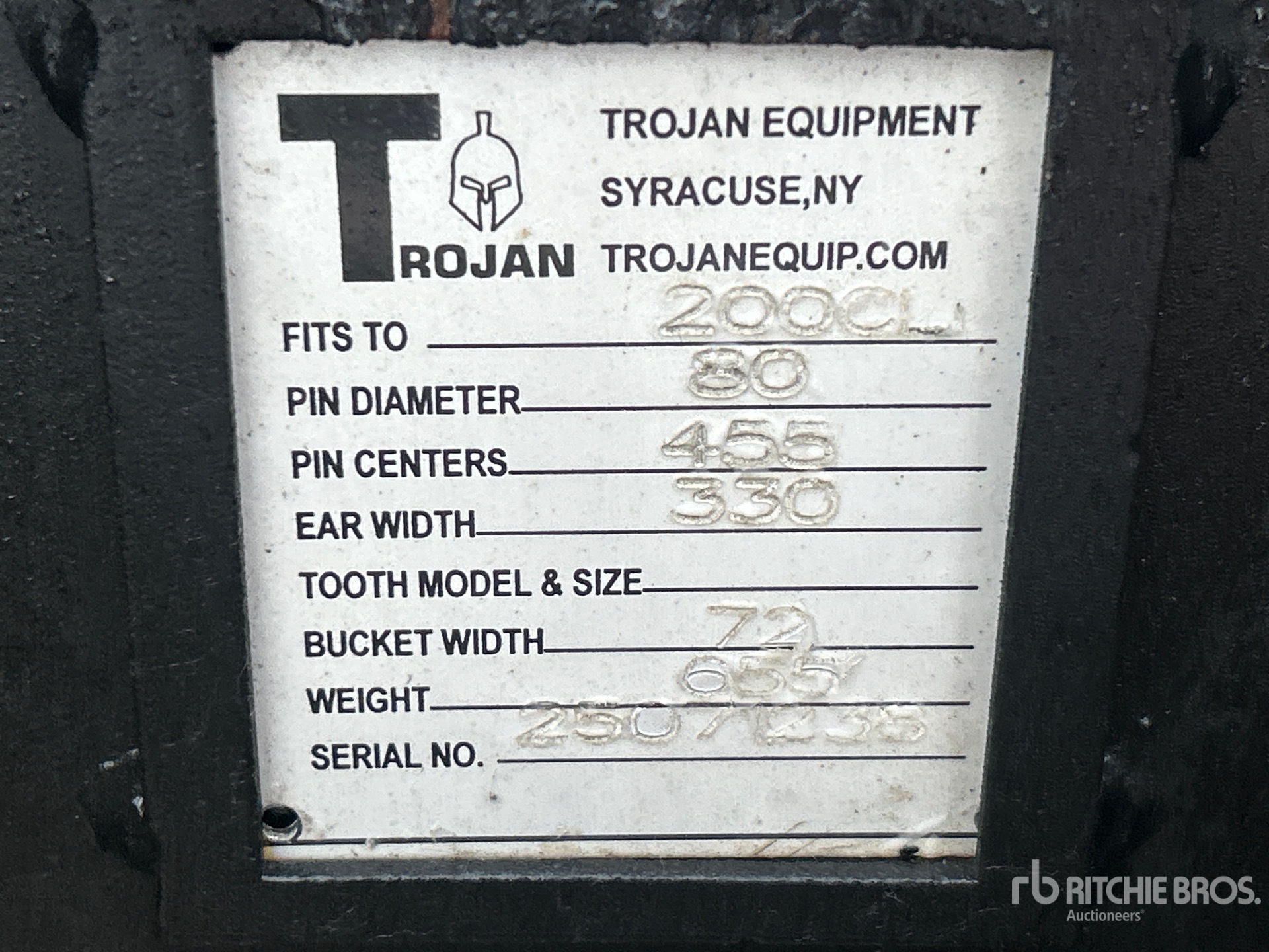 Trojan 72 in Ditching - Fits Cat 320/3 ...
