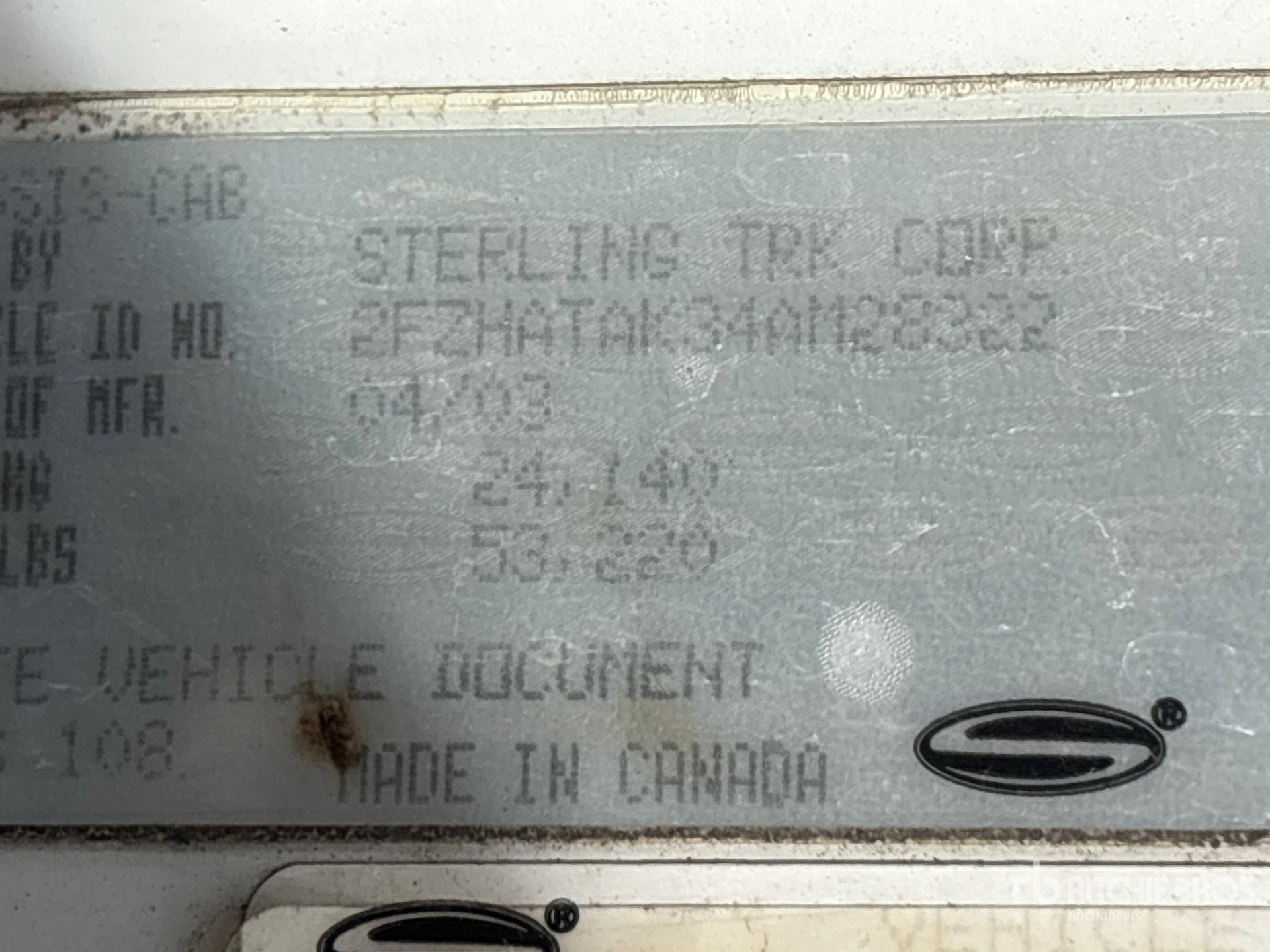 2004 Sterling L7500
