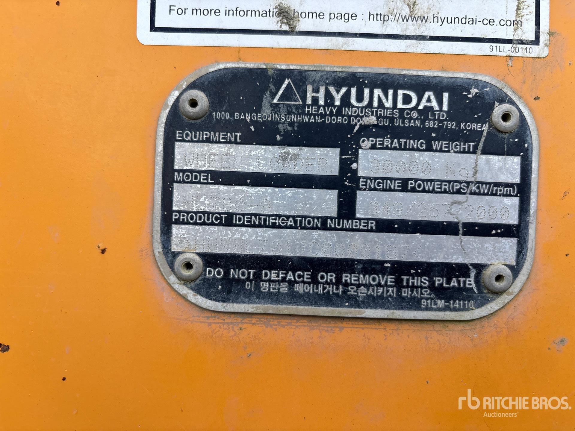 2012 Hyundai HL780-9