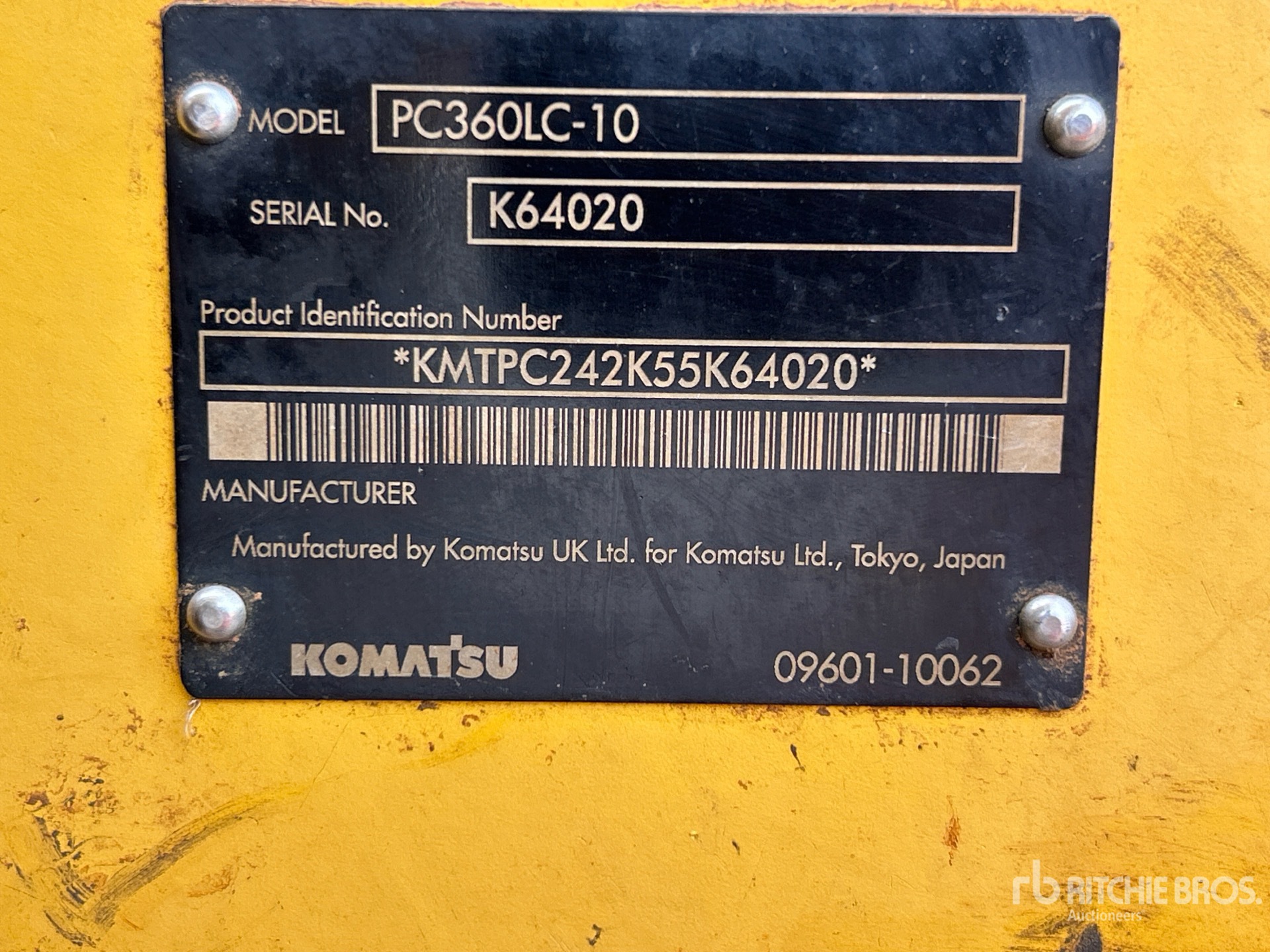 2015 Komatsu PC360LC-10