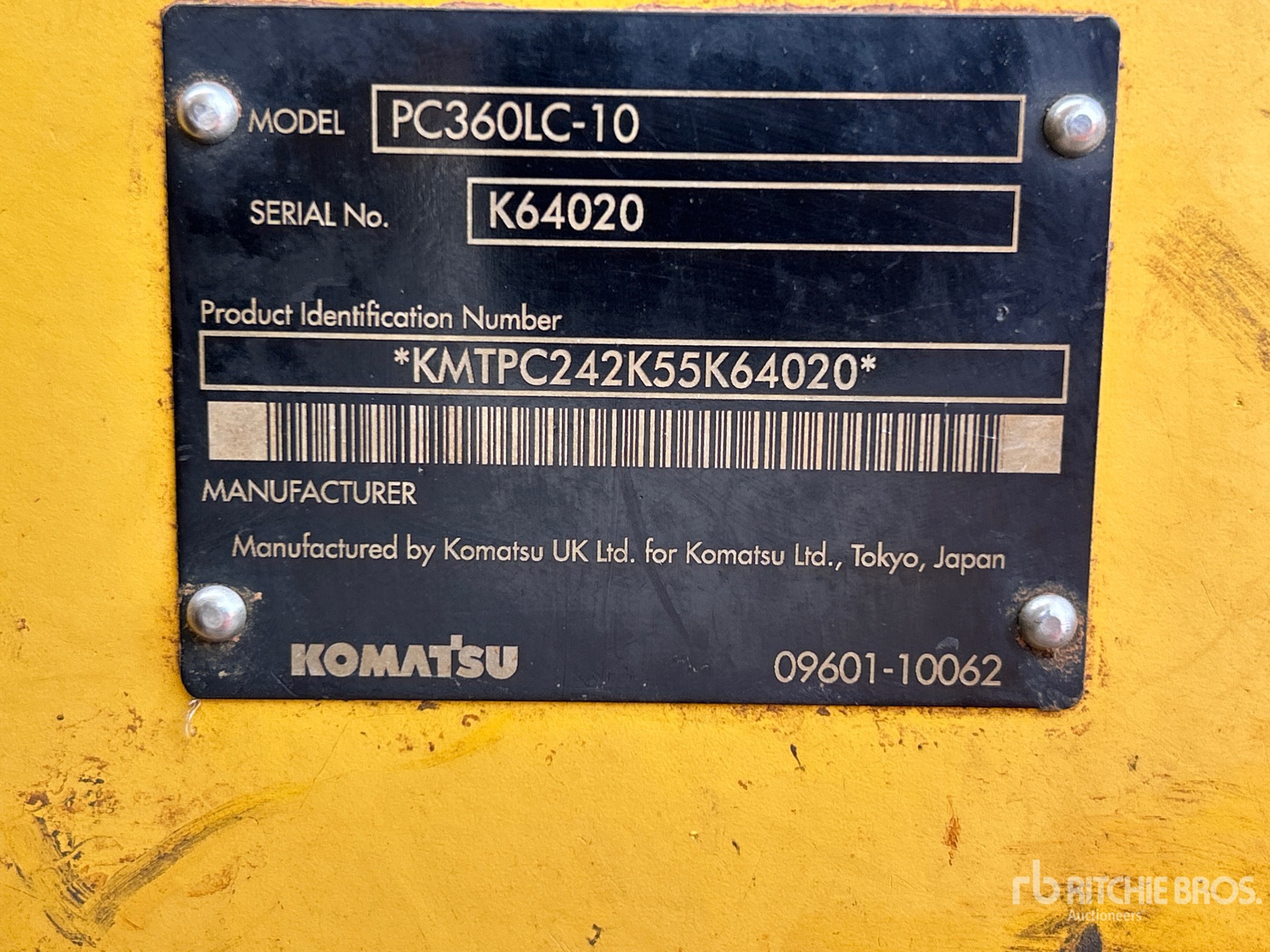 2015 Komatsu PC 360 LC-10