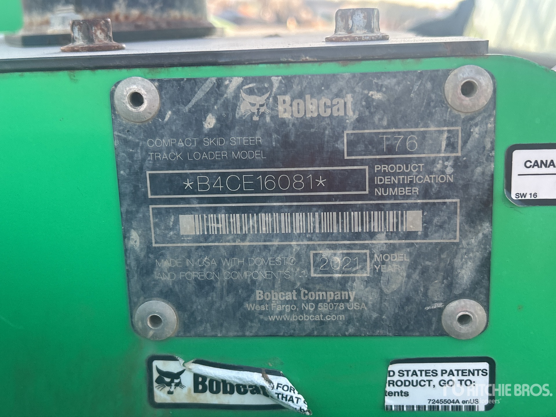 2021 Bobcat T76 R-SERIES