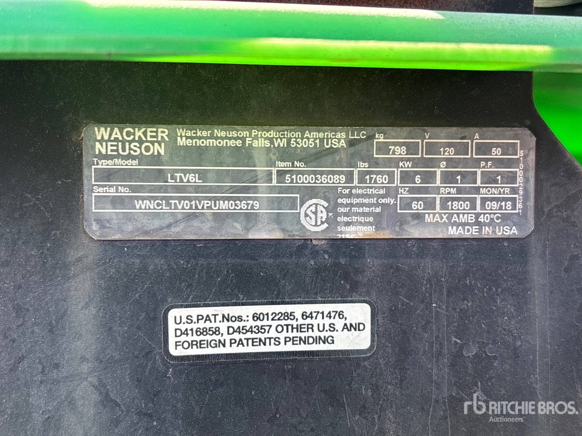 2018 Wacker Neuson LTV6L