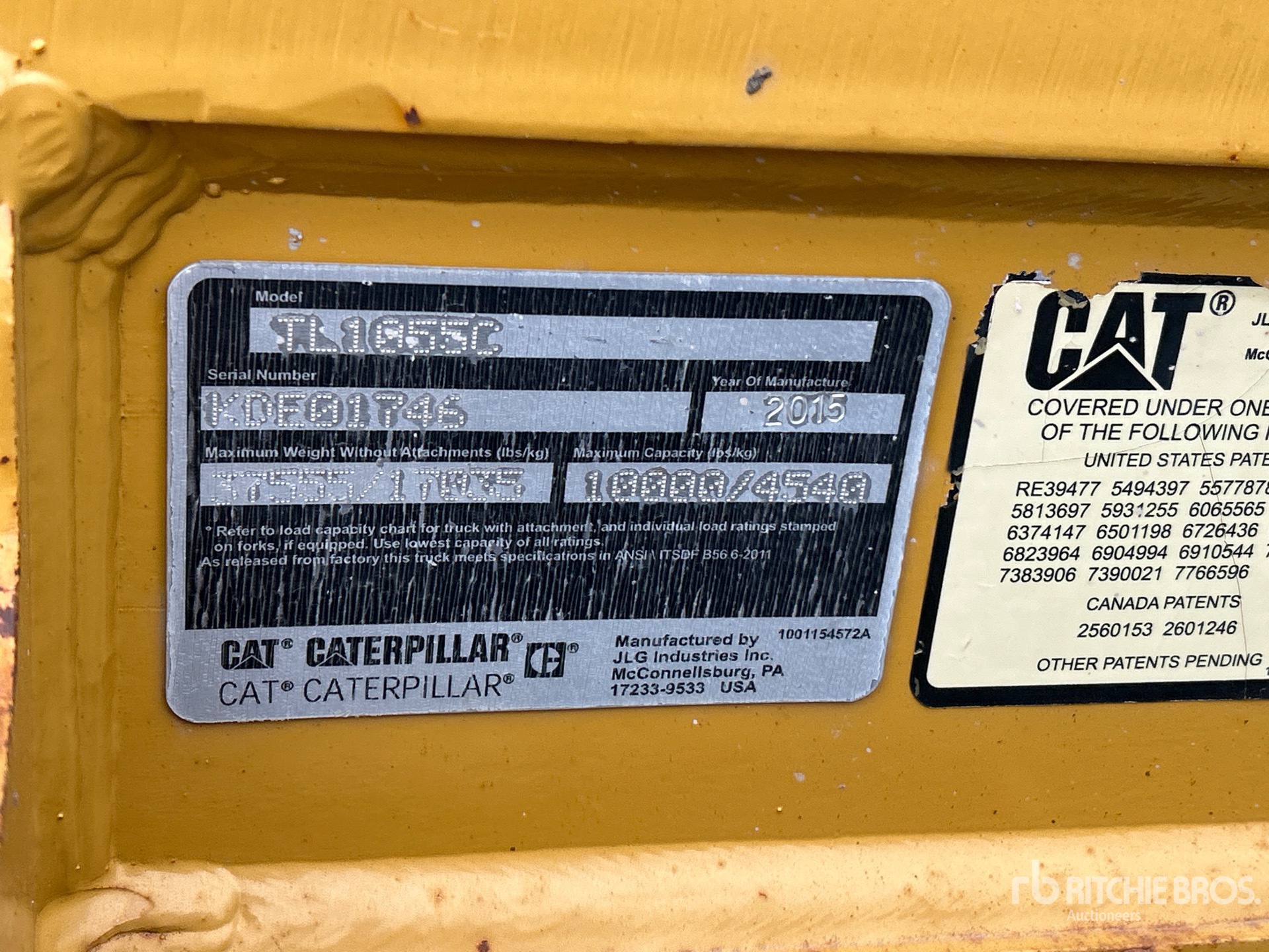 2015 Caterpillar TL1055C