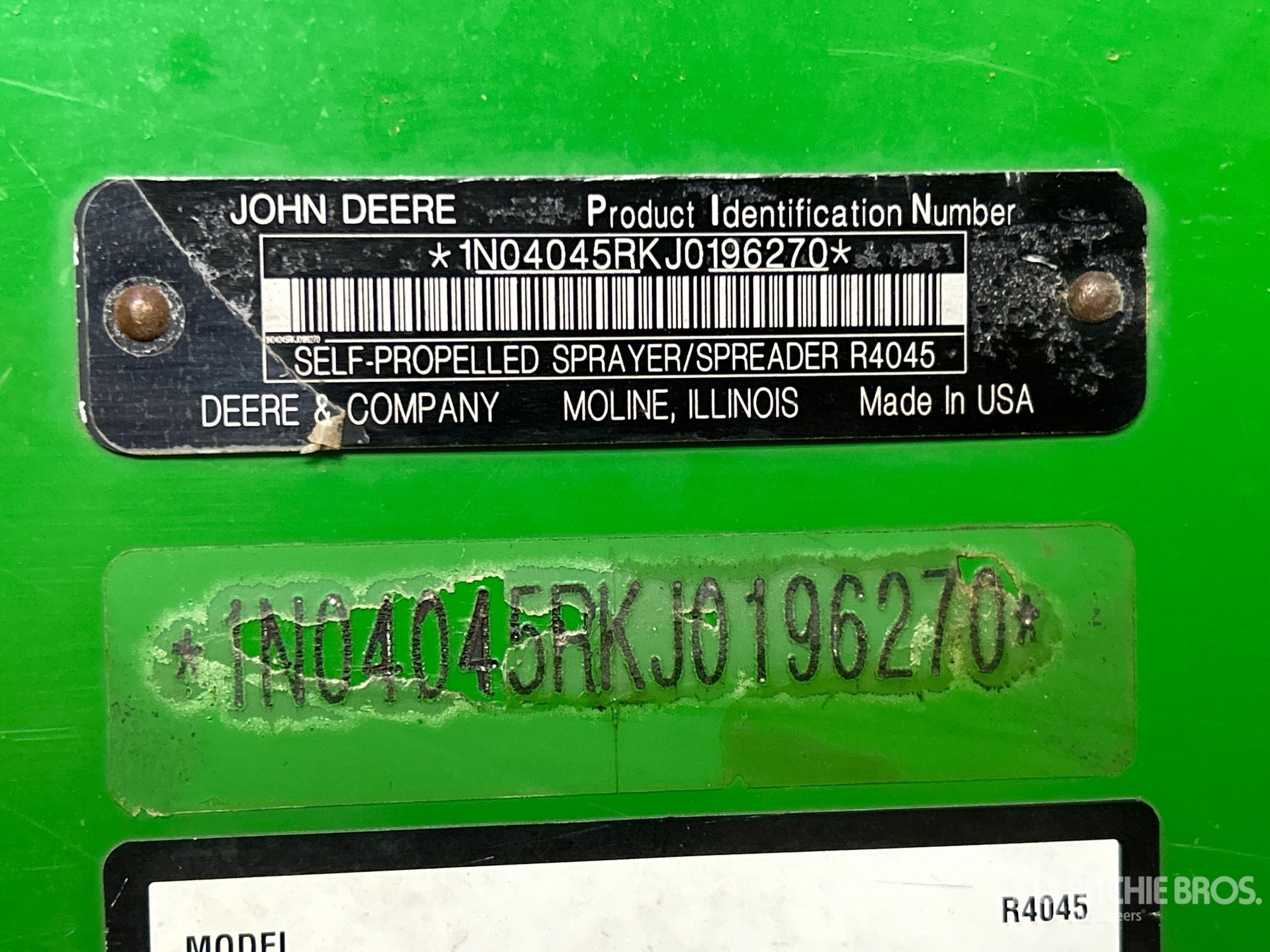 2019 John Deere R4045