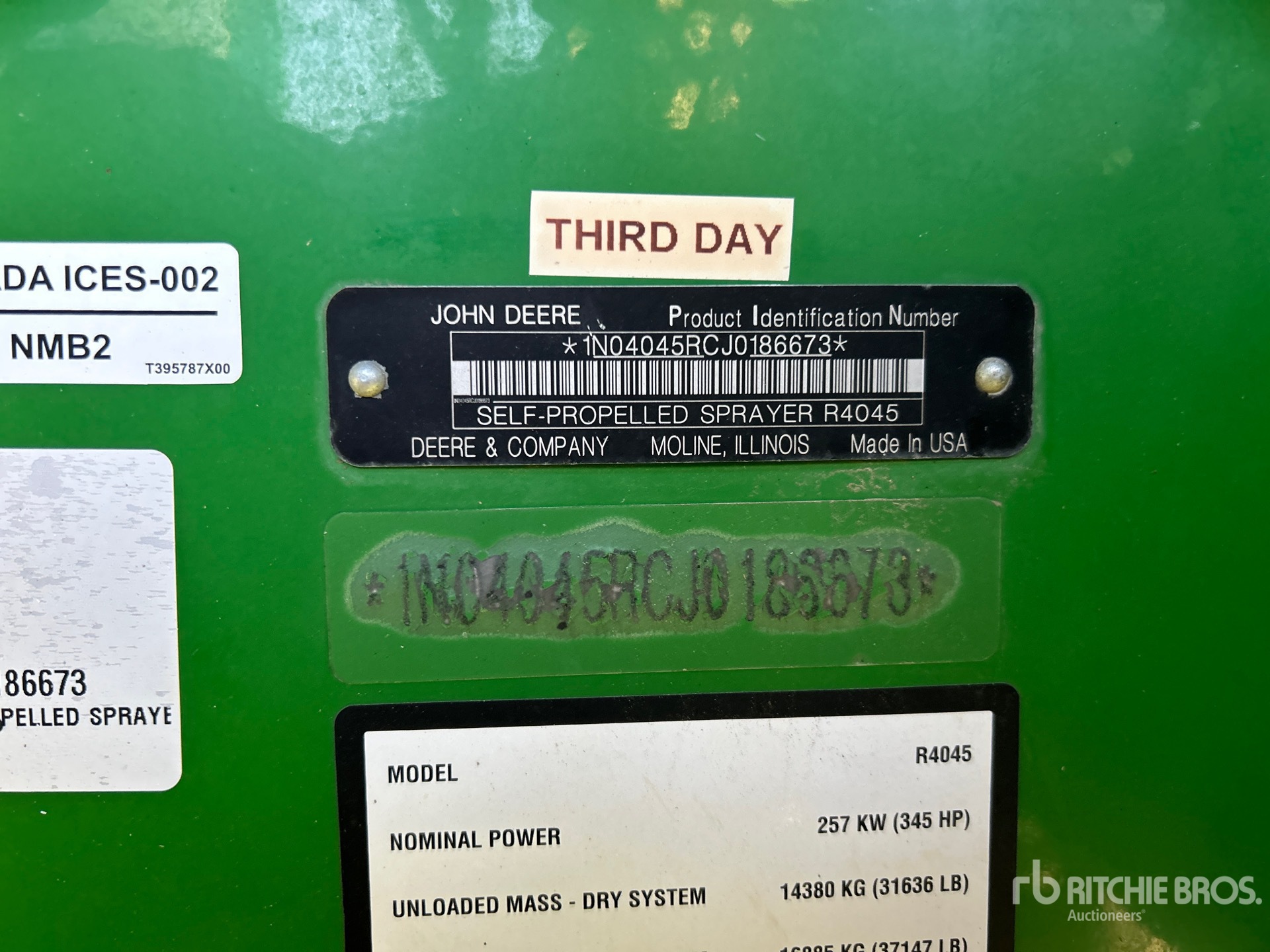 2018 John Deere R4045
