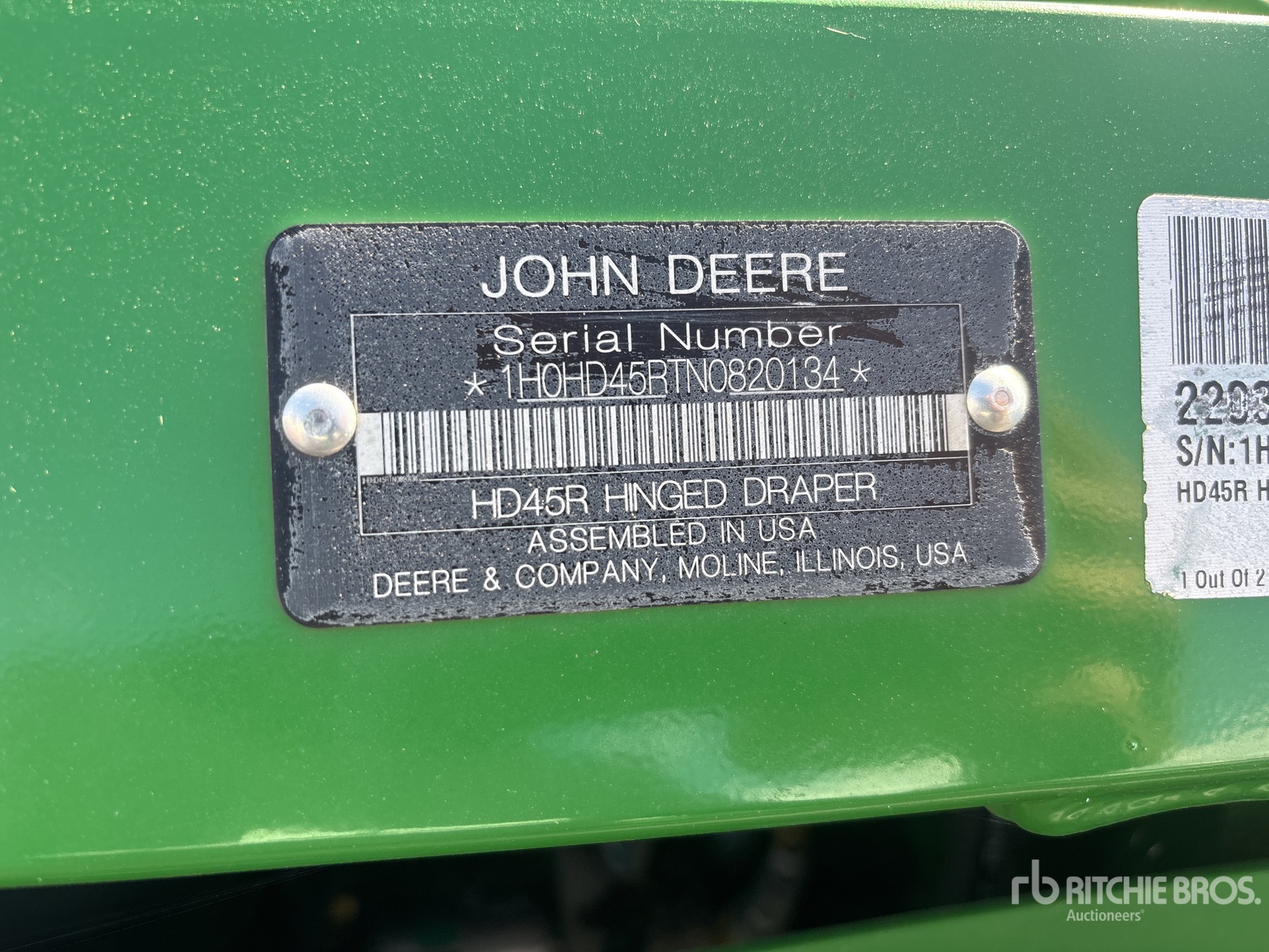 2022 John Deere HD45R