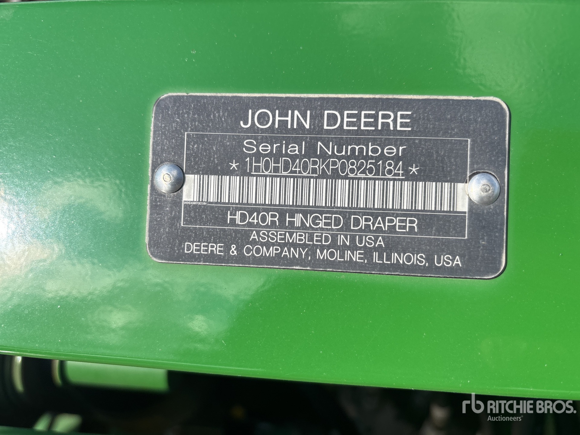 2023 John Deere HD40R