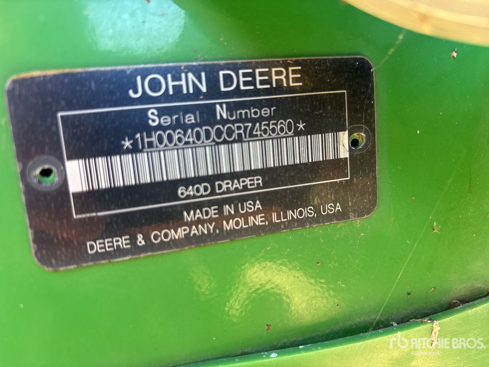 2012 John Deere 640D