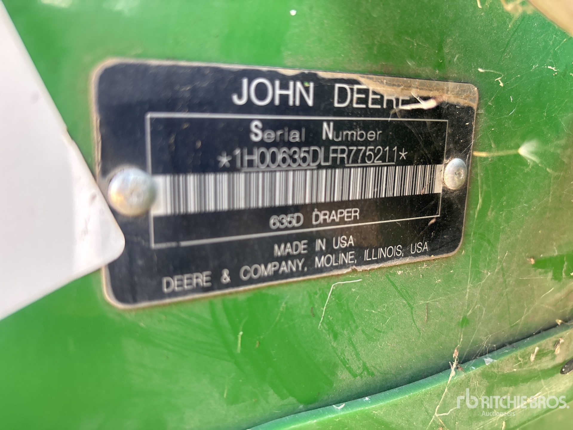 2015 John Deere 635D