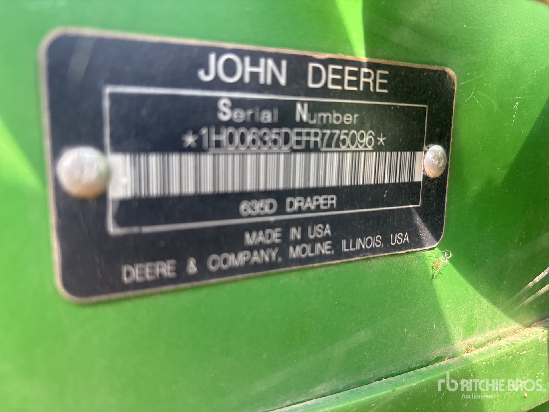 2015 John Deere 635D