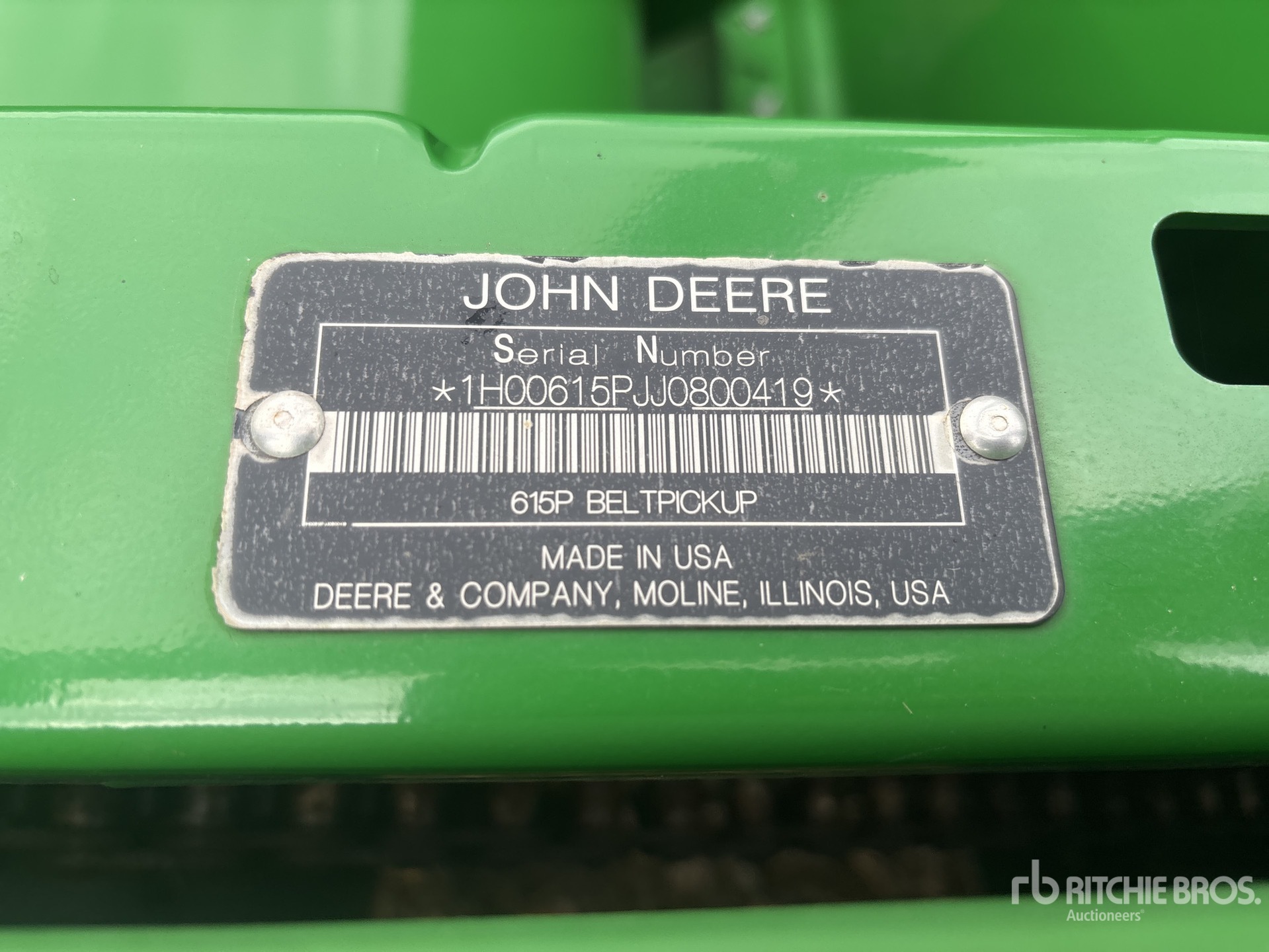 2018 John Deere 615P