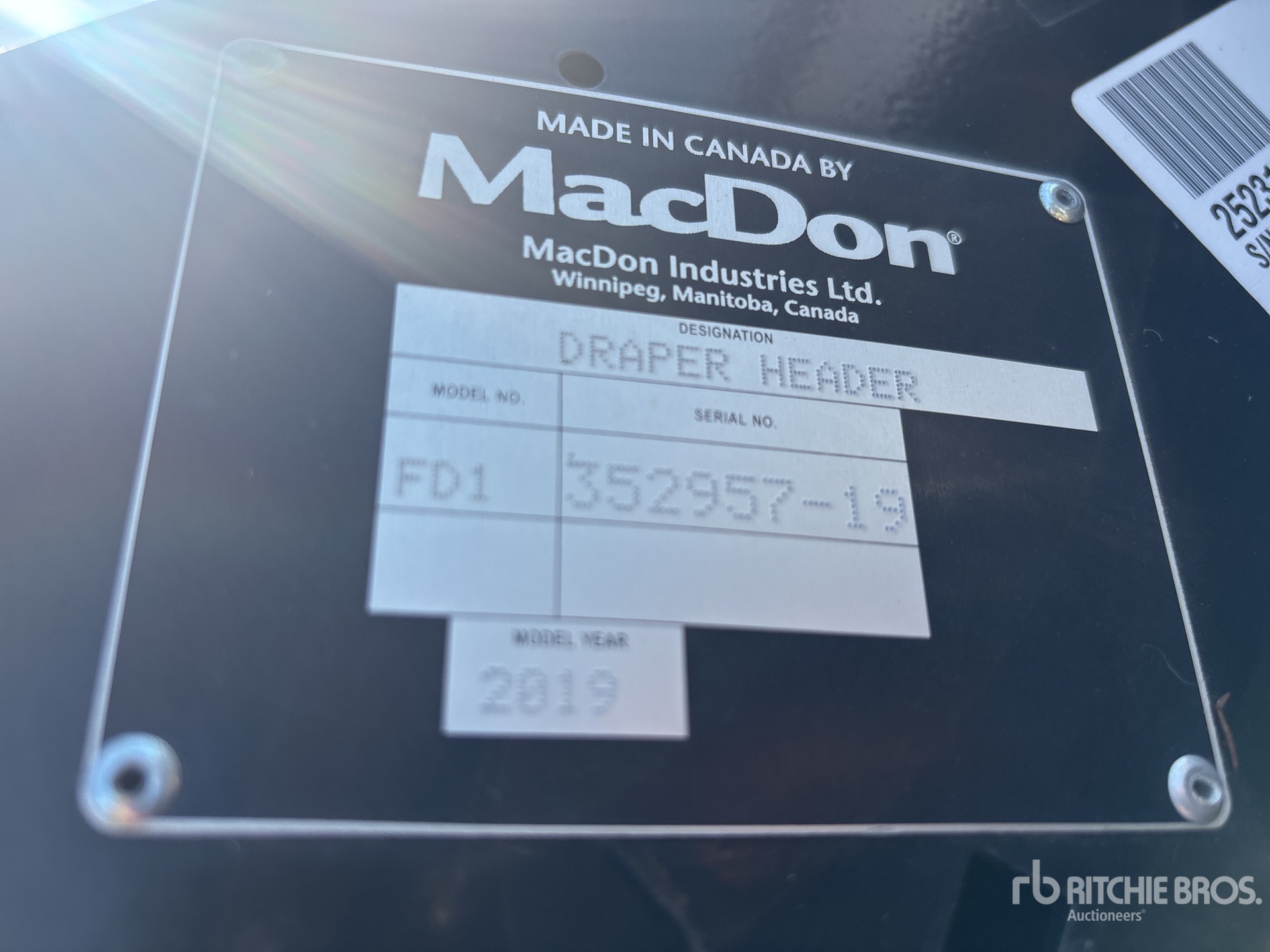 2019 Macdon FD145