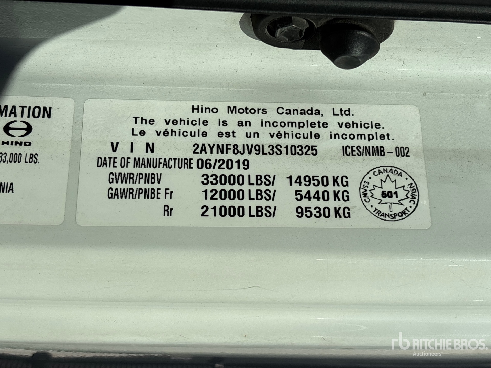 2020 Hino 308