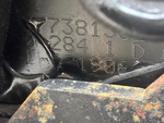 General Appearance with Frame Stamp Serial Number/VIN Photo