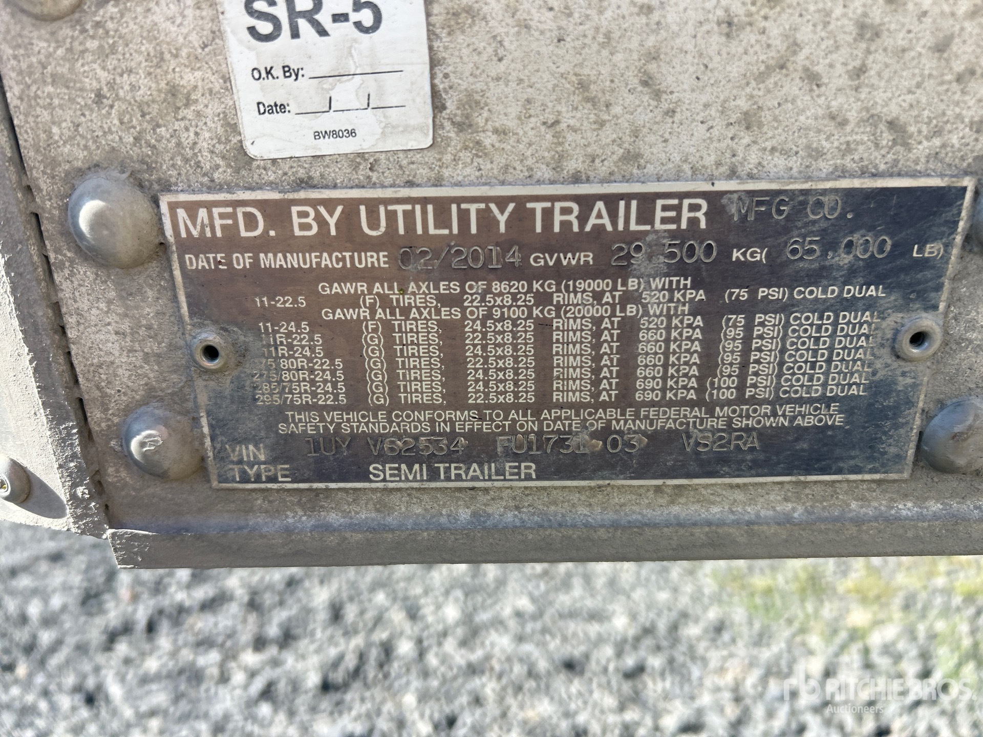 2015 Utility 53 FT T/A