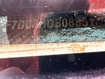General Appearance with Frame Stamp Serial Number/VIN Photo