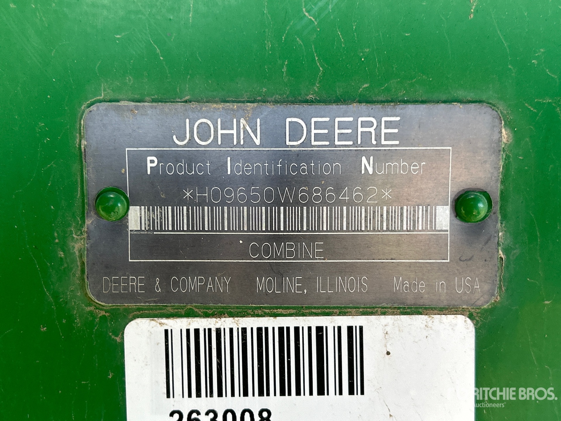 2000 John Deere 9650W
