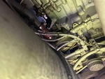 Engine with A/C Compressor