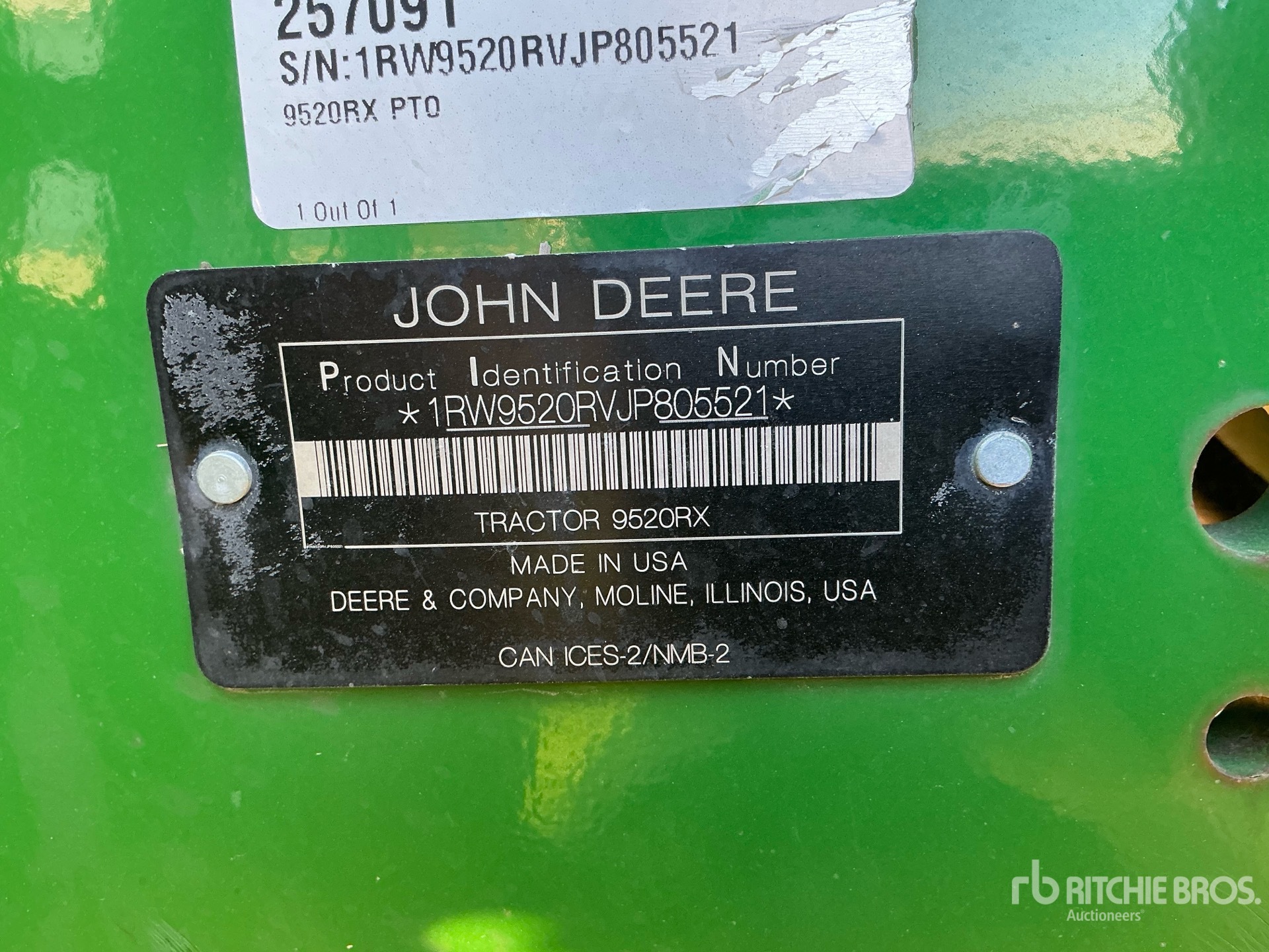 2018 John Deere 9RX 520