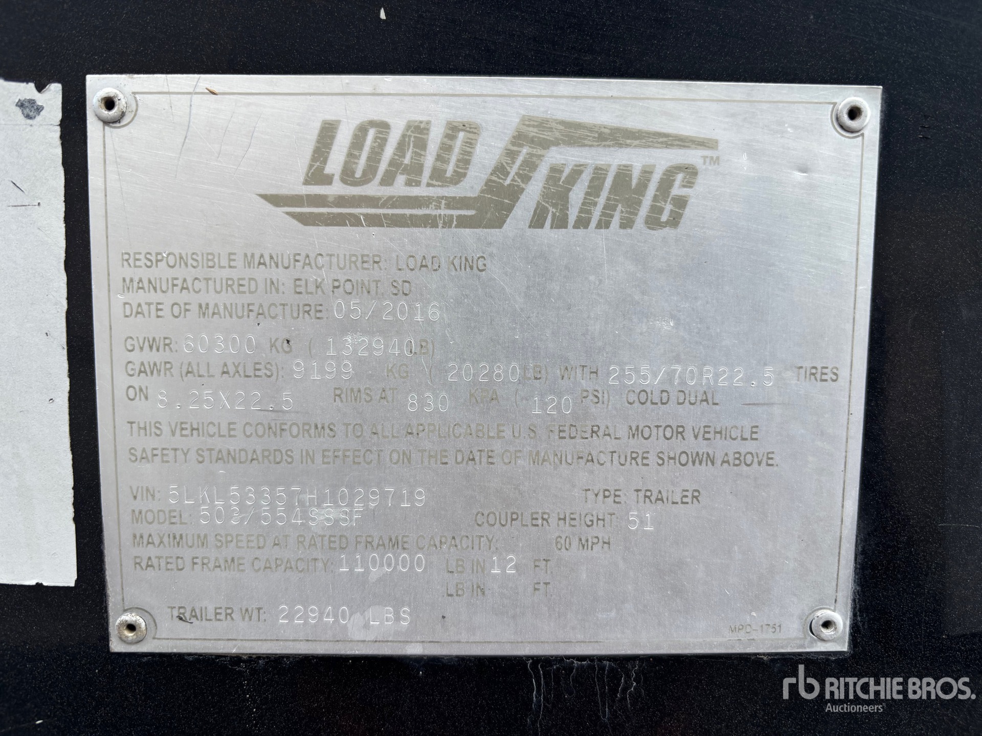 2017 Load King  503/554SSSF