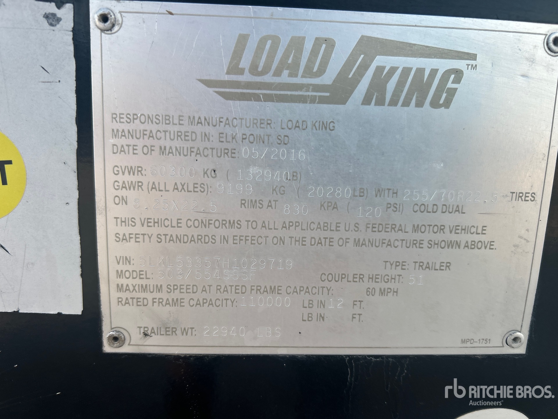 Photo of 2017 Load King  503/554SSSF