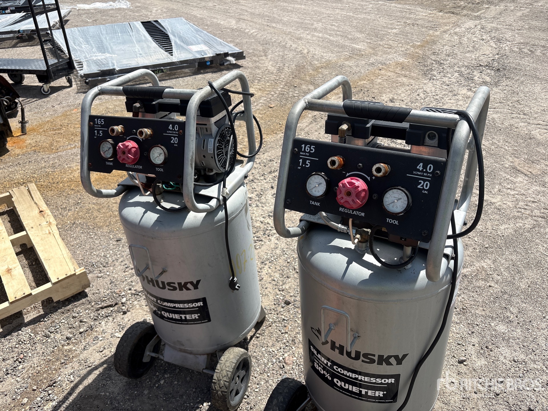 Husky QUANTITY OF (2) 4 CFM MOBILE EL ...
