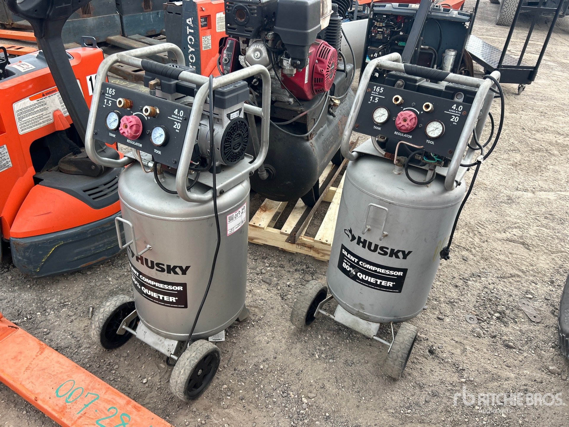 Husky QUANTITY OF (2) 4 CFM MOBILE EL ...