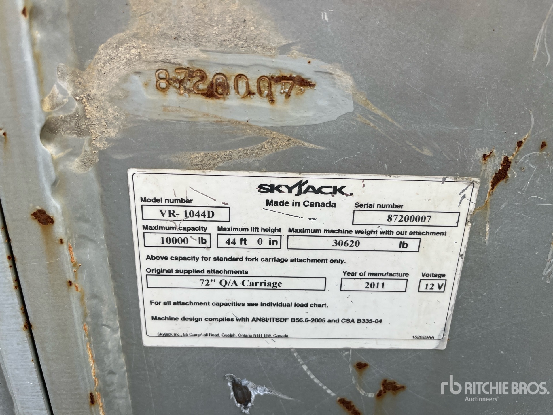 2011 Skyjack VR-1044