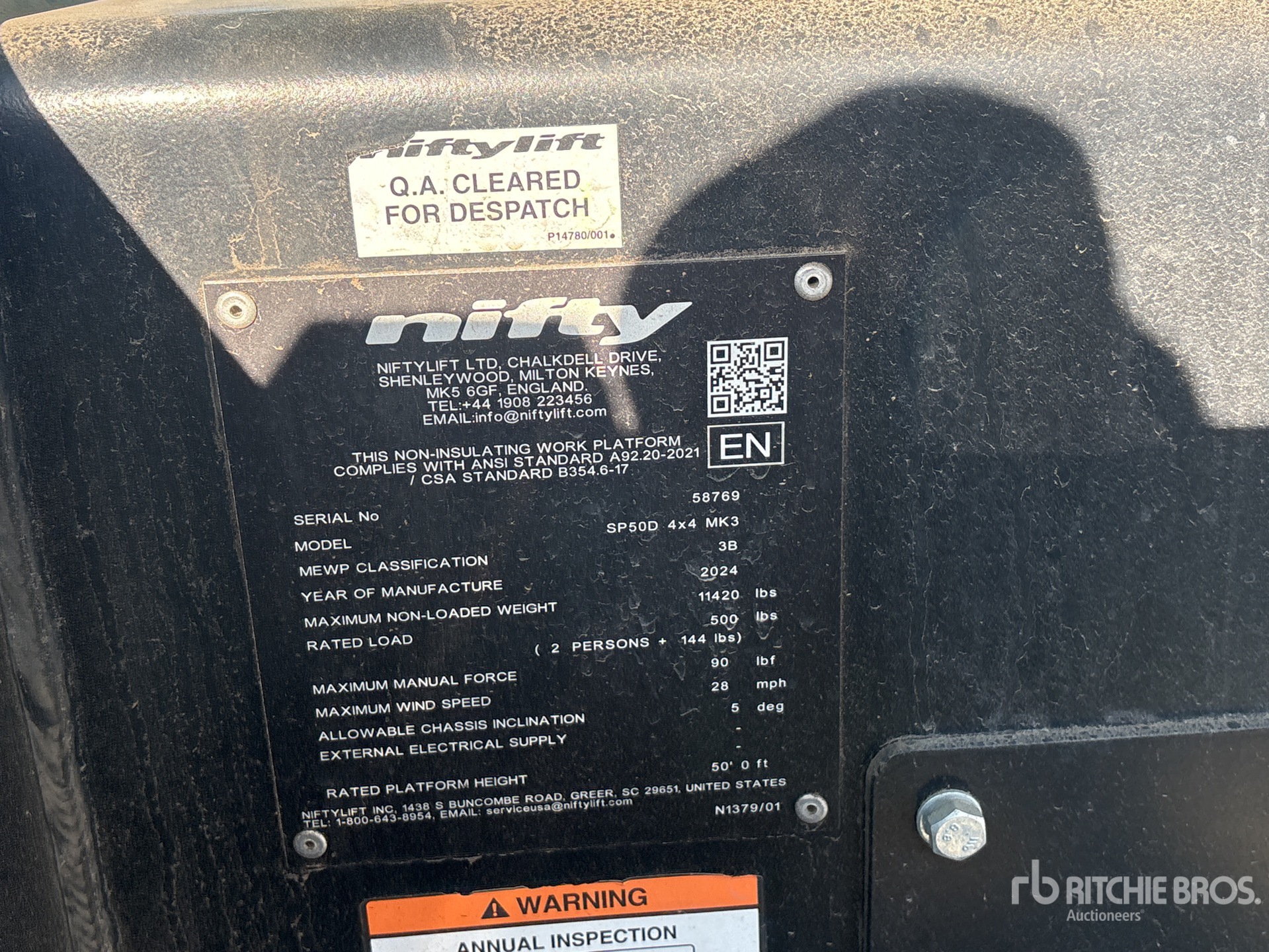 2024 Niftylift SP50