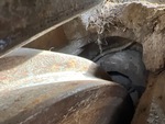 Undercarriage with Left Track Tensioner