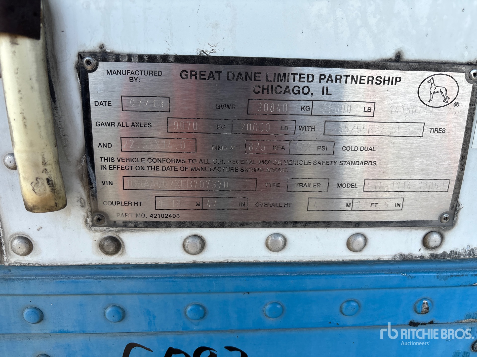 2014 Great Dane E11 114 11099