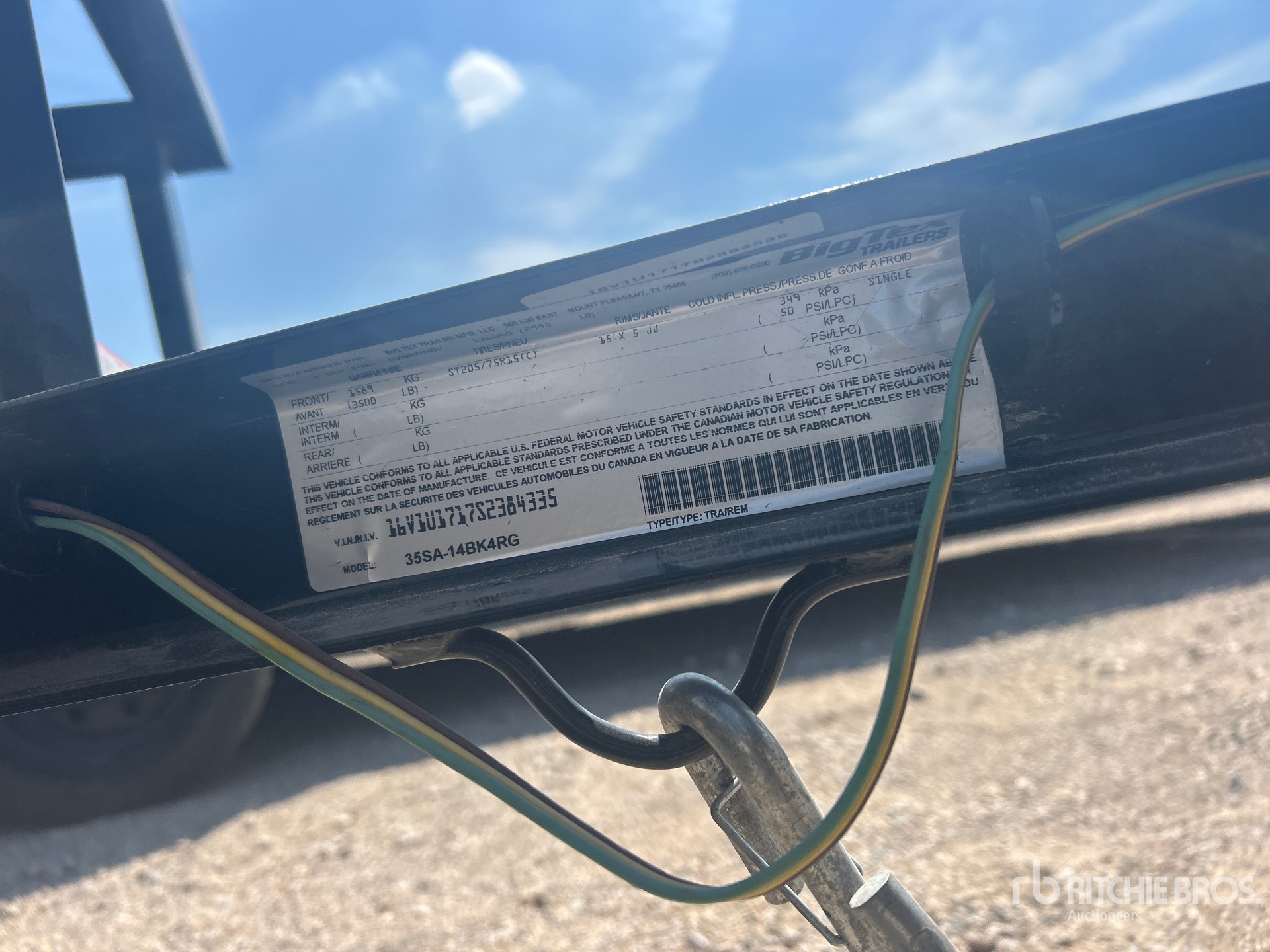 2025 Big Tex 35SA-14BK4RG