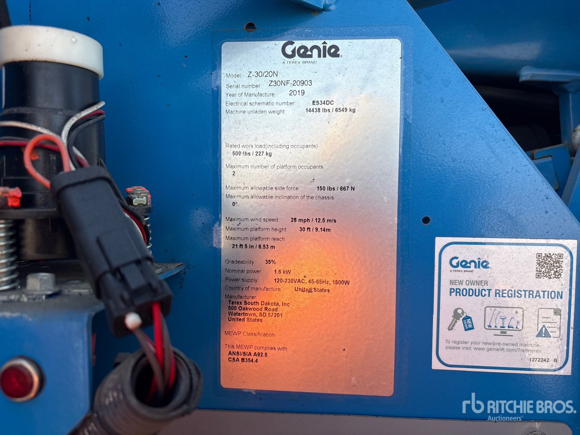 2019 Genie Z-30/20N