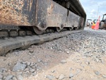 Undercarriage with Left Track Rollers