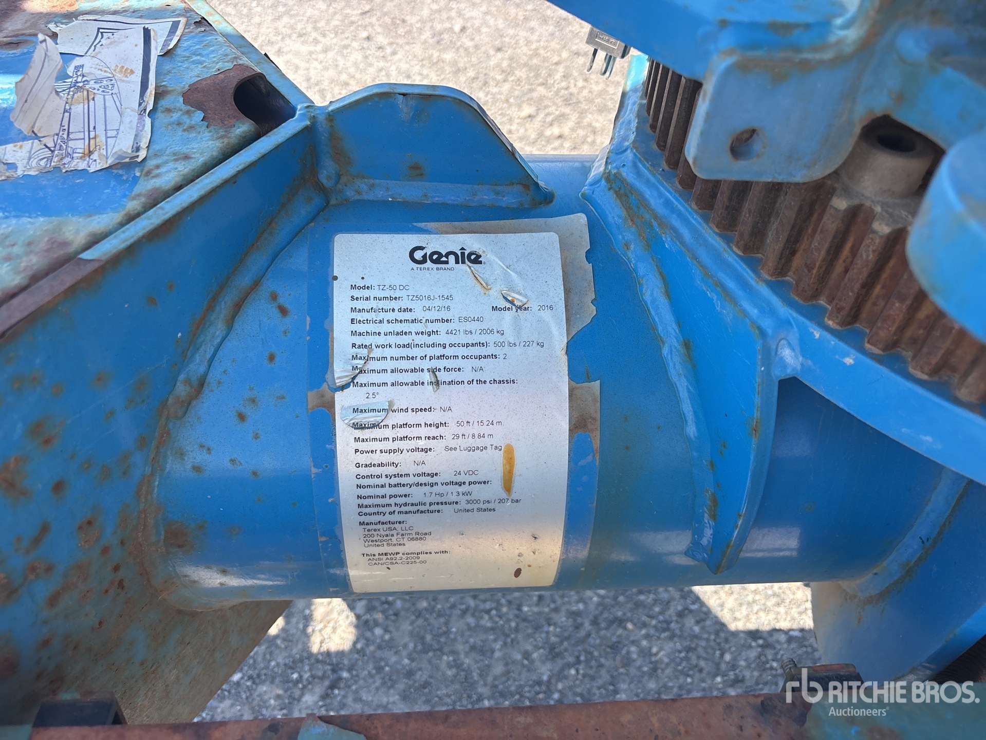 2016 Genie TZ-50DC