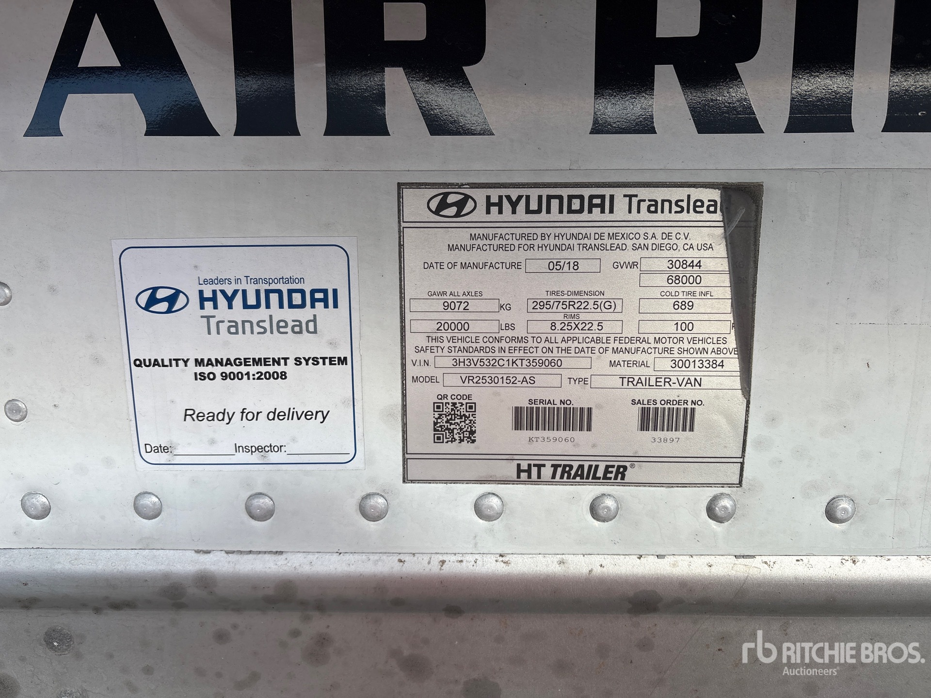 2019 Hyundai VR2530152-AS
