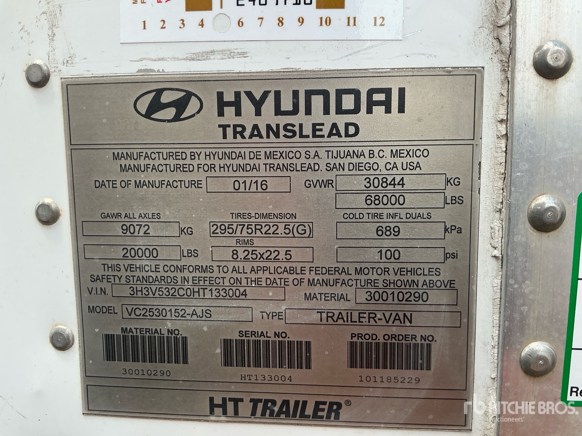2017 Hyundai VC2530152-AJS
