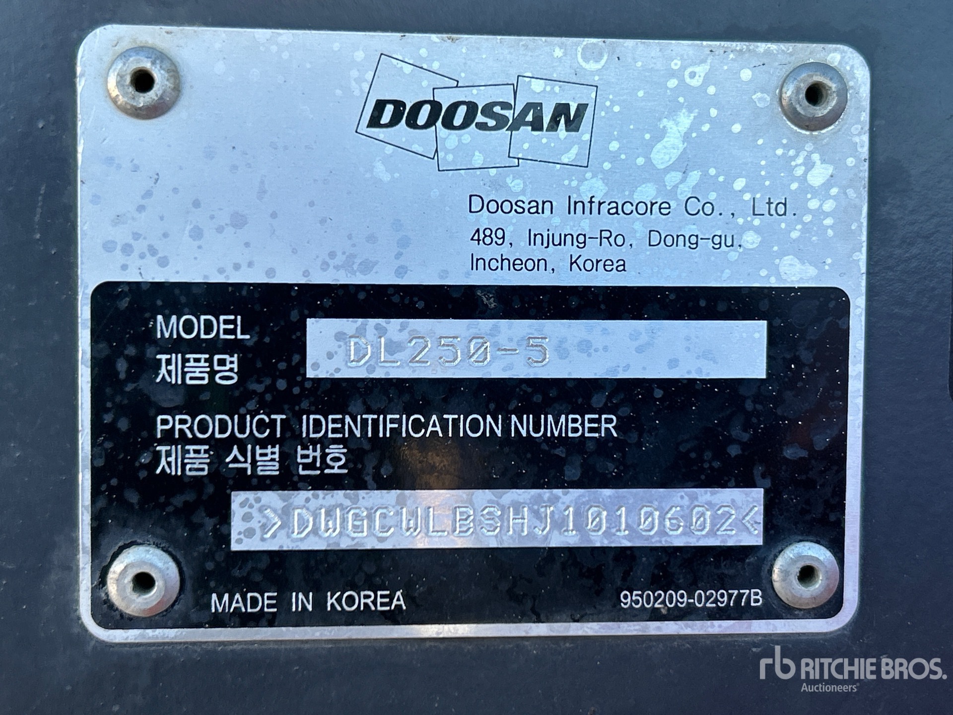 2019 Doosan DL250-5US11