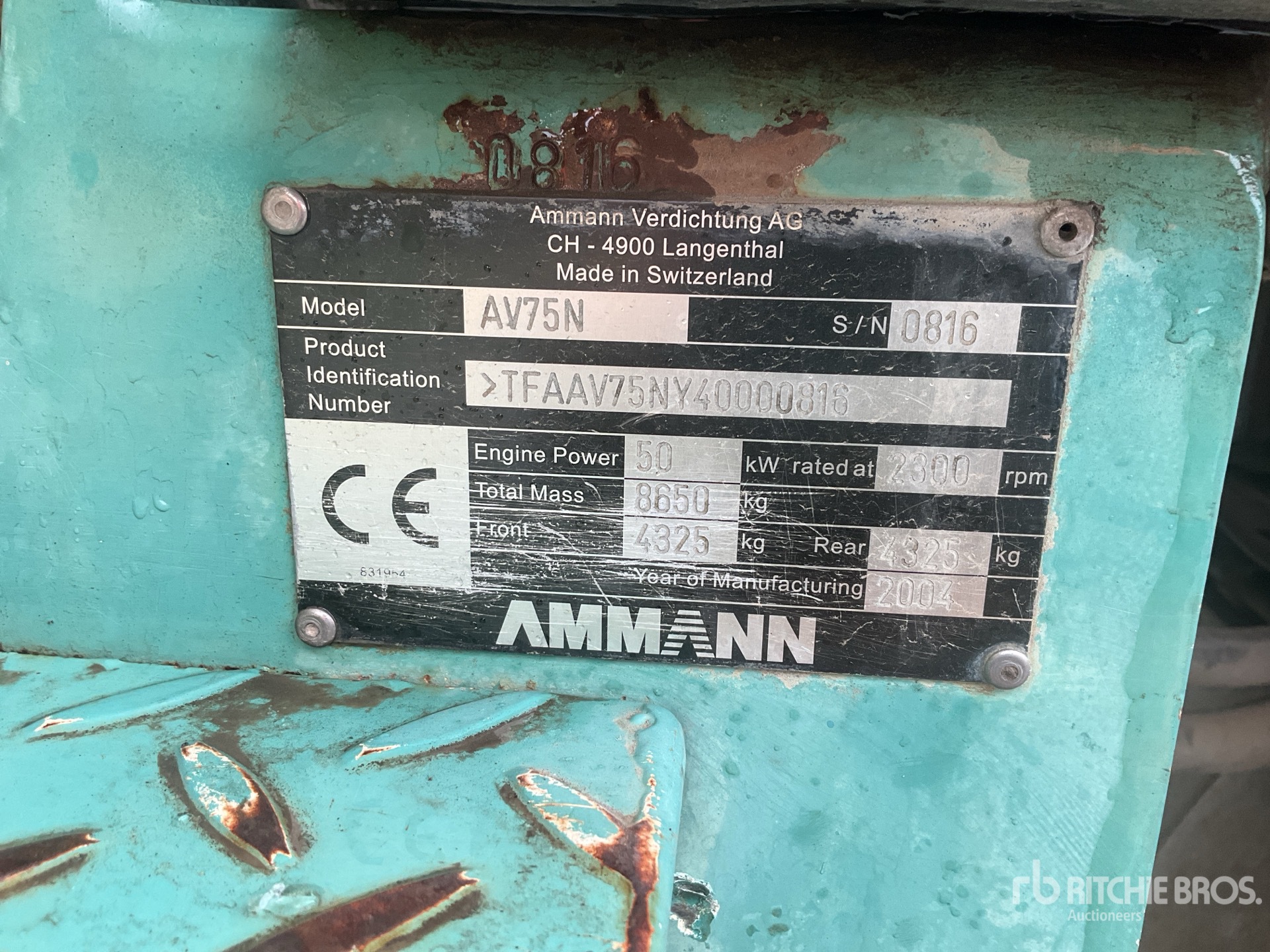 2004 Ammann AV75N