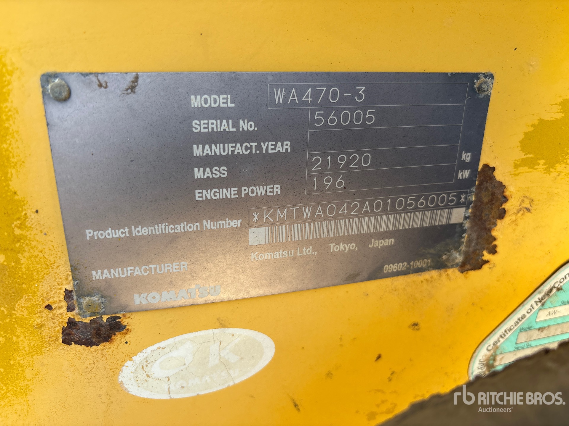 2008 Komatsu WA470-3