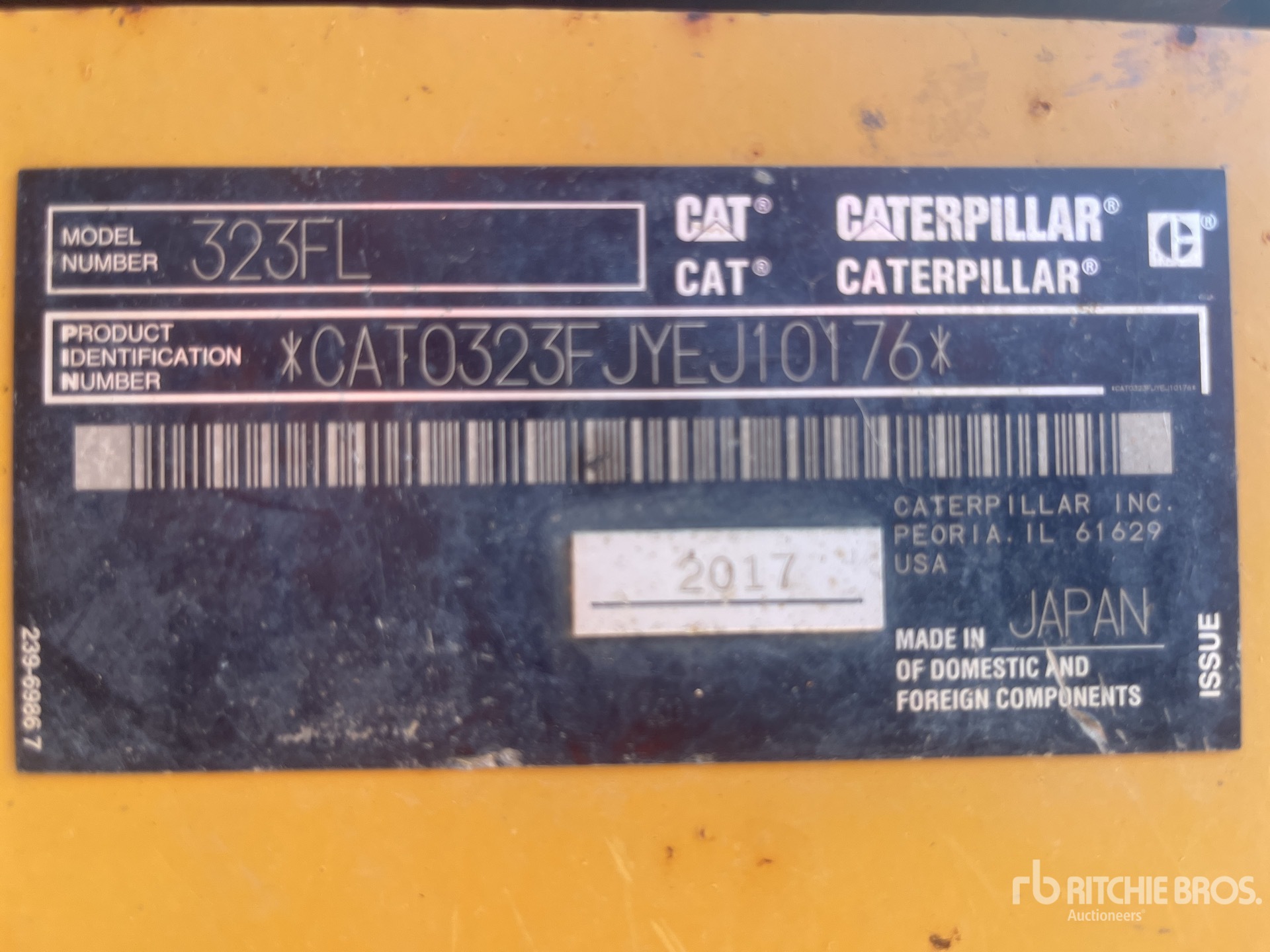 2017 Caterpillar 323F L