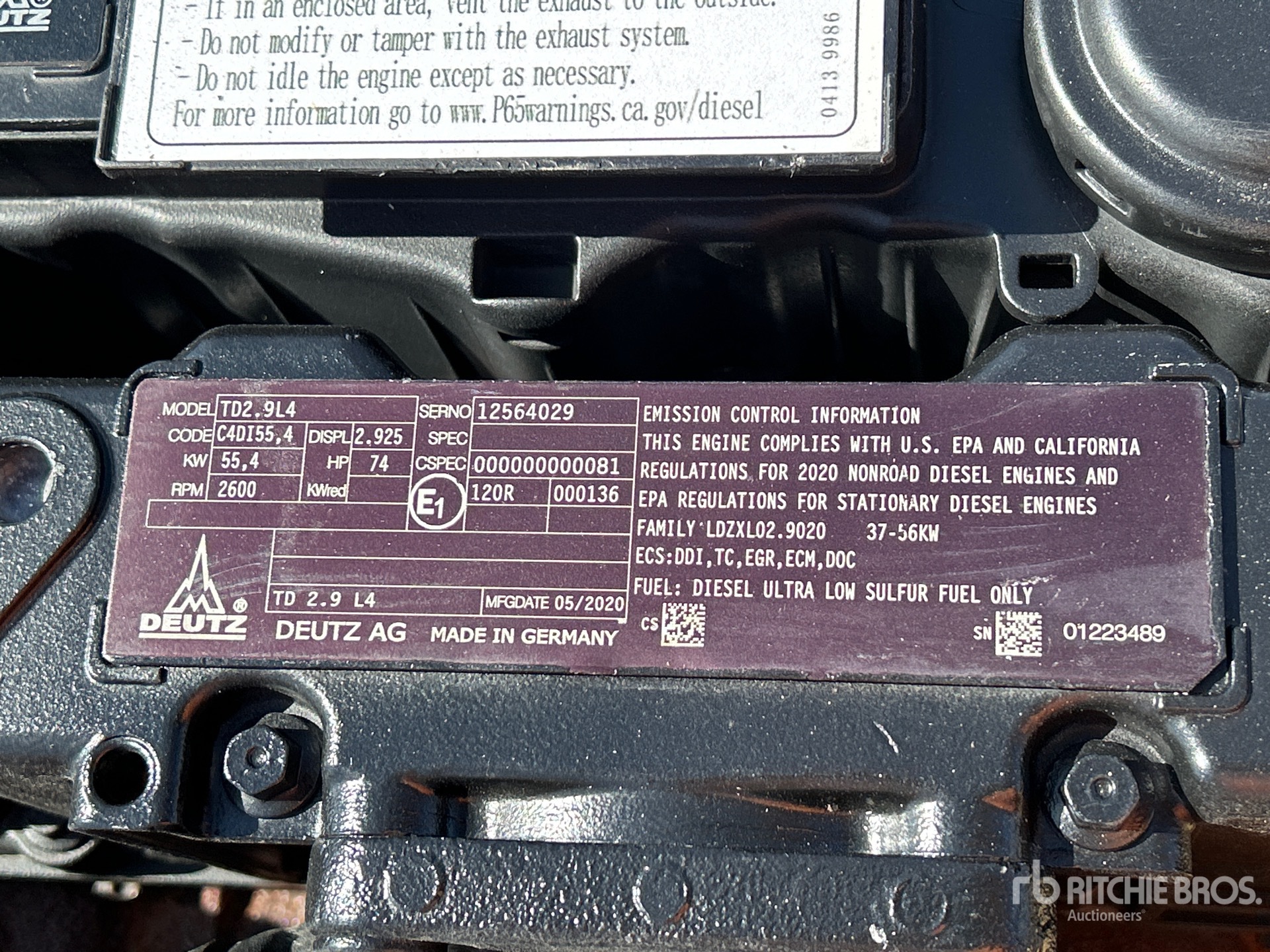 2020 Deutz TD2.9L4