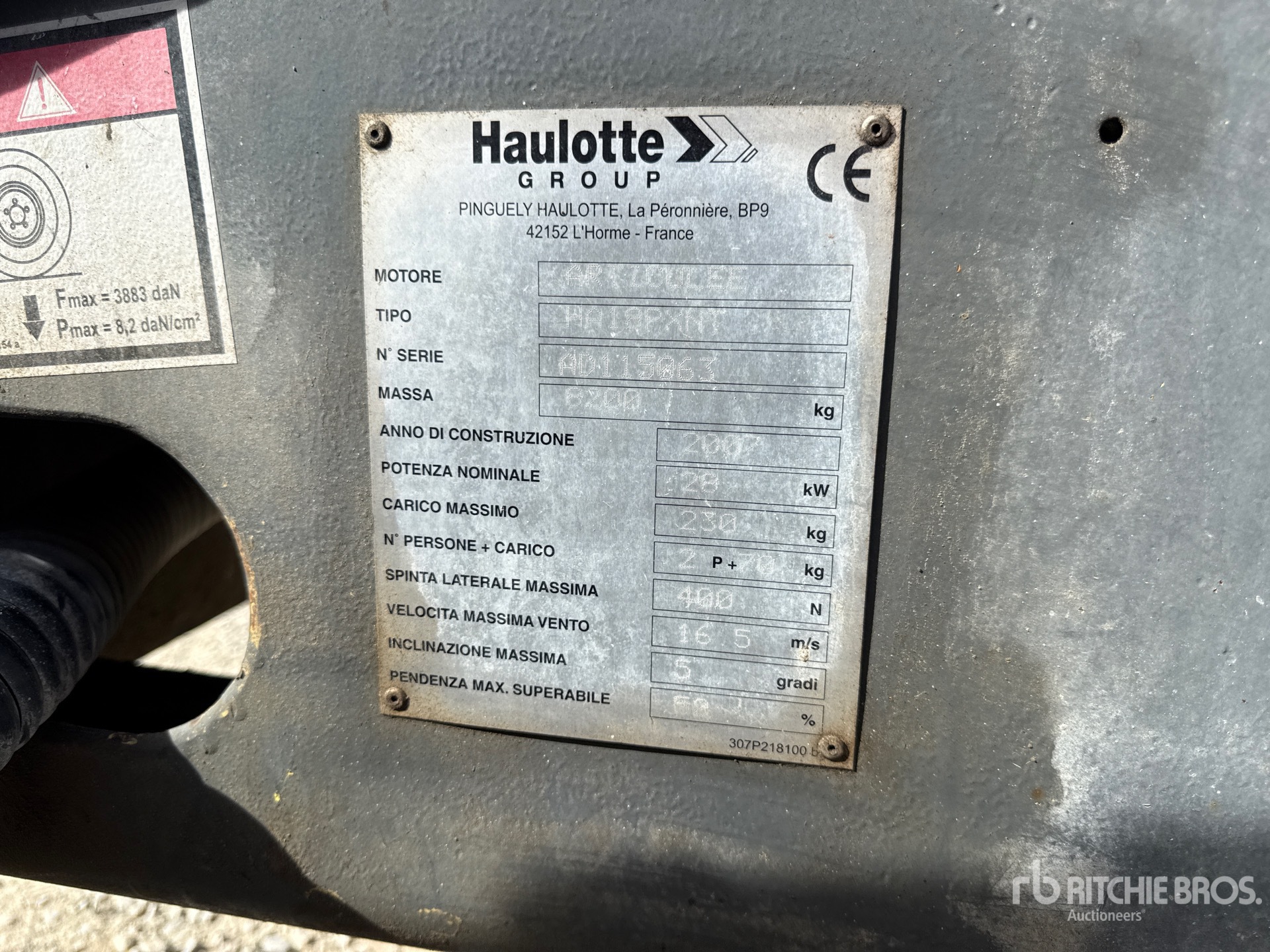 2007 Haulotte HA18PX