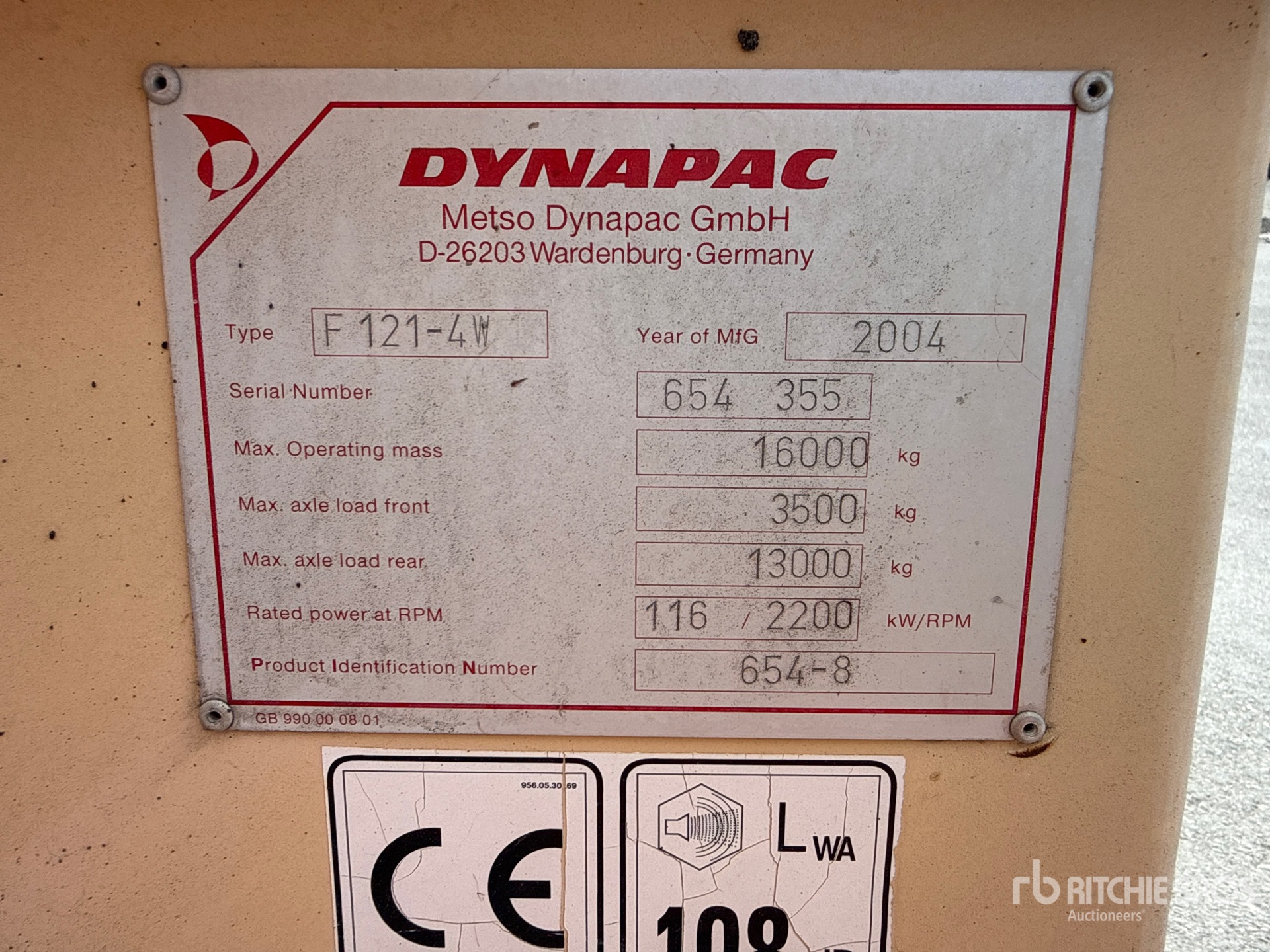 2004 Dynapac F121-4W