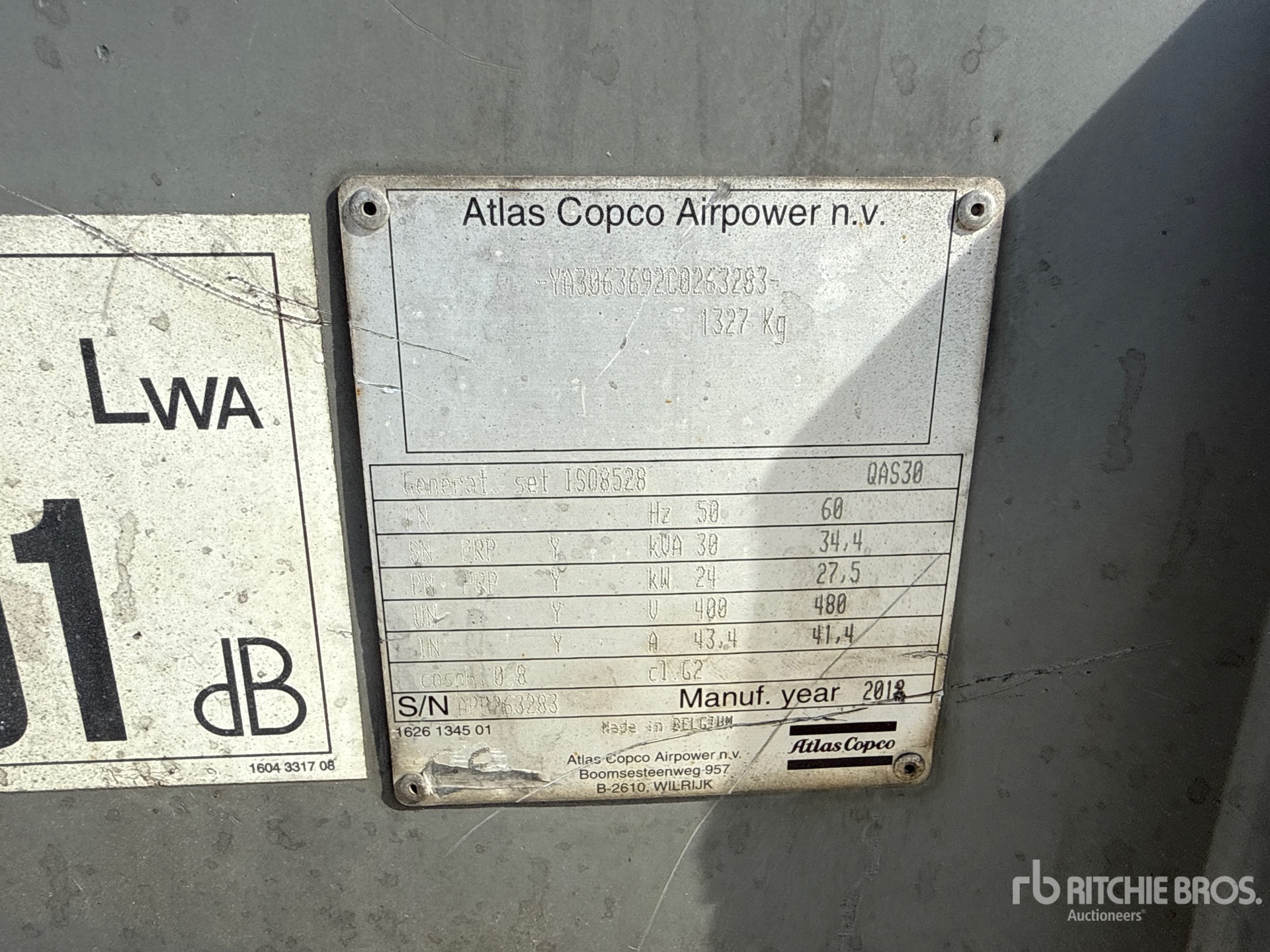 2018 Atlas Copco QAS 30