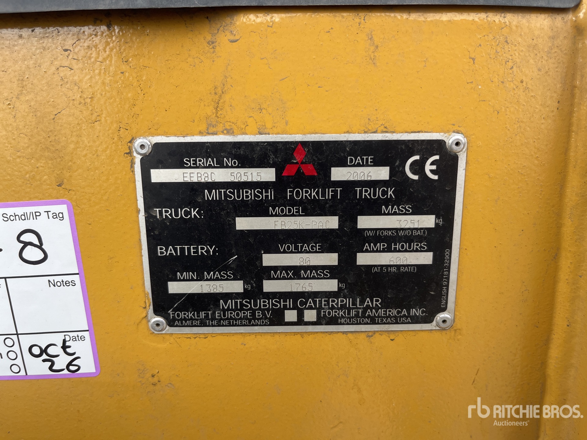2006 Mitsubishi FB25K-PAC