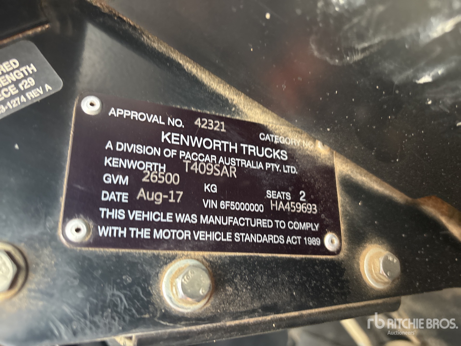 2017 Kenworth T409SAR